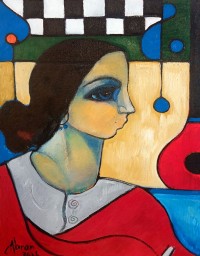 Abrar Ahmed, 12 x 16 Inch, Oil on Canvas, Figurative Painting, AC-AA-633 Abrar Ahmed, 12 x 16 Inch, Oil on Canvas, Figurative Painting, AC-AA-633